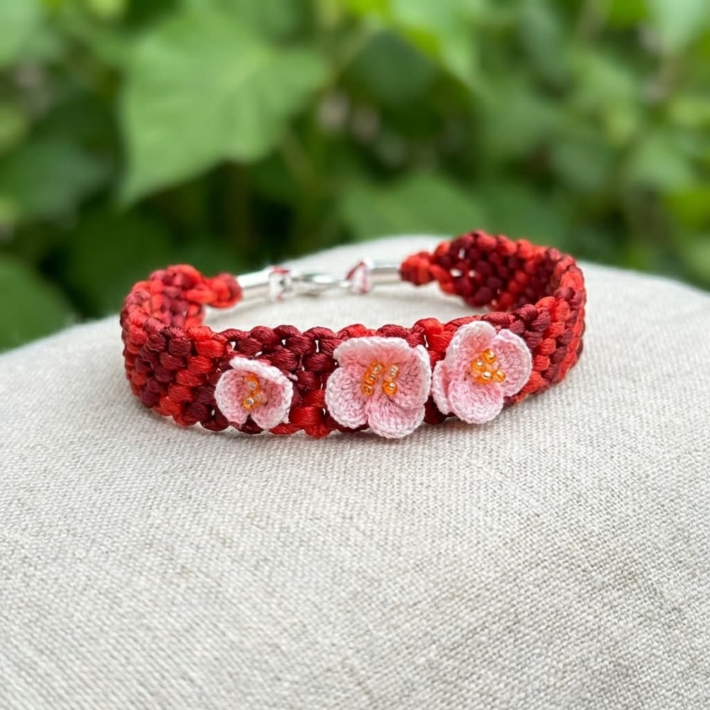 květinový šperky handmade